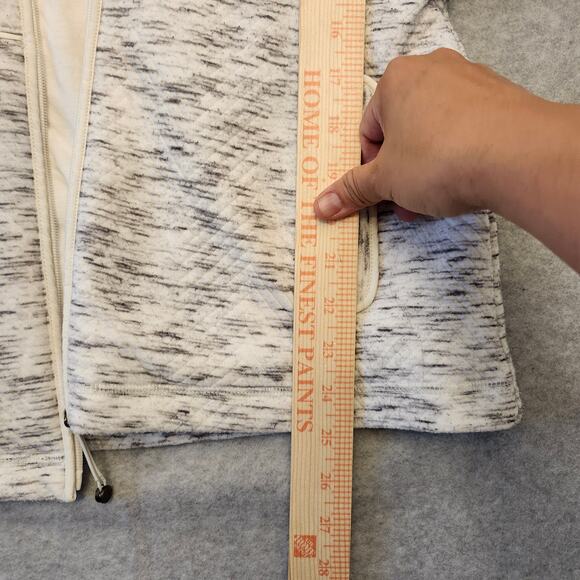 T by Talbots Jacquard Jacket Women's Small White Fleece-Trim Faux Fur Winter - Picture 6 of 13